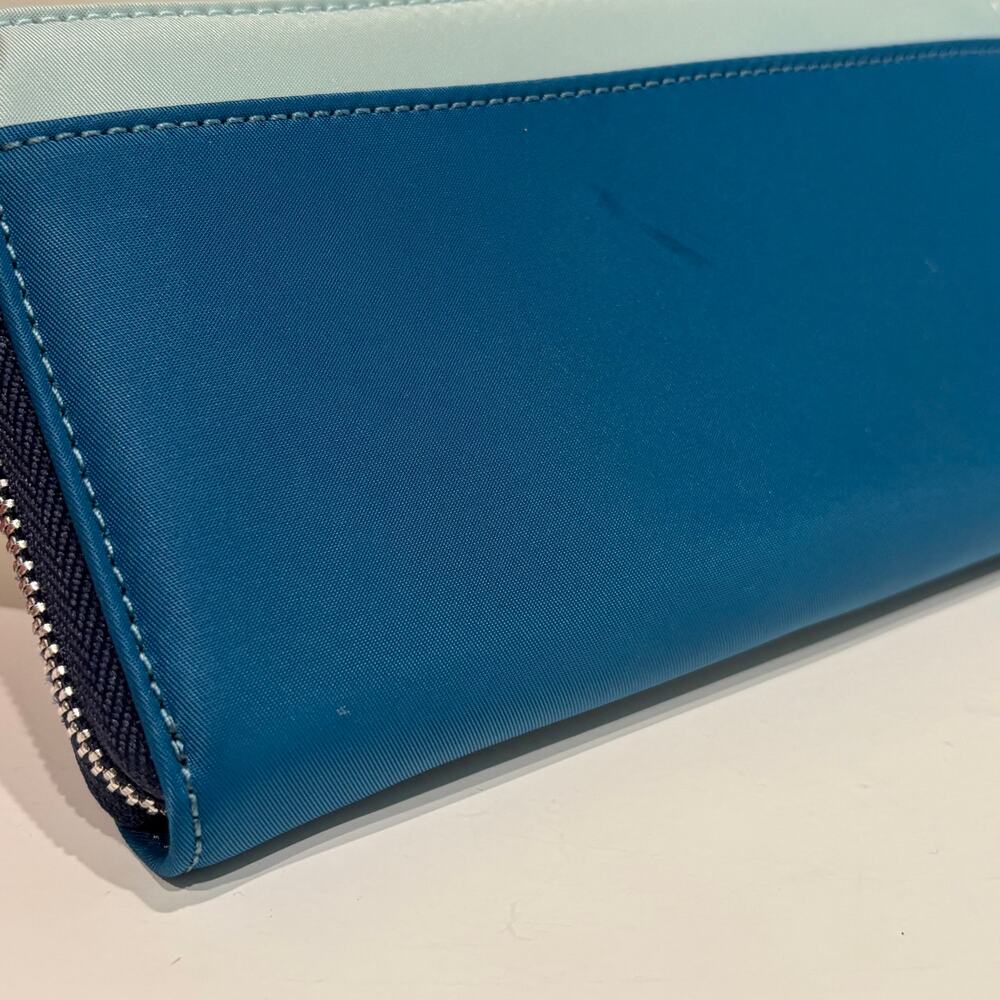 Kate Spade Chelsea Large Continental Wallet Blue Two Tone - Picture 4 of 8